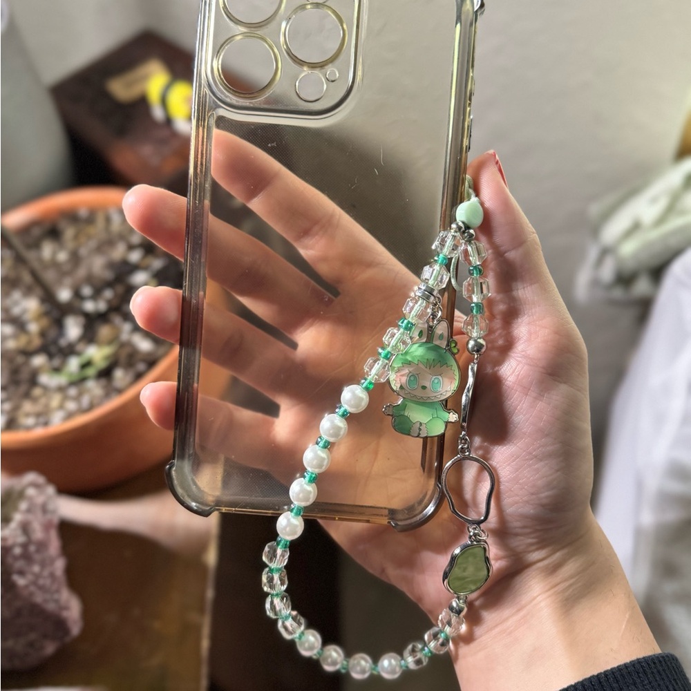 POP MART labubu big into energy serenity phone charm